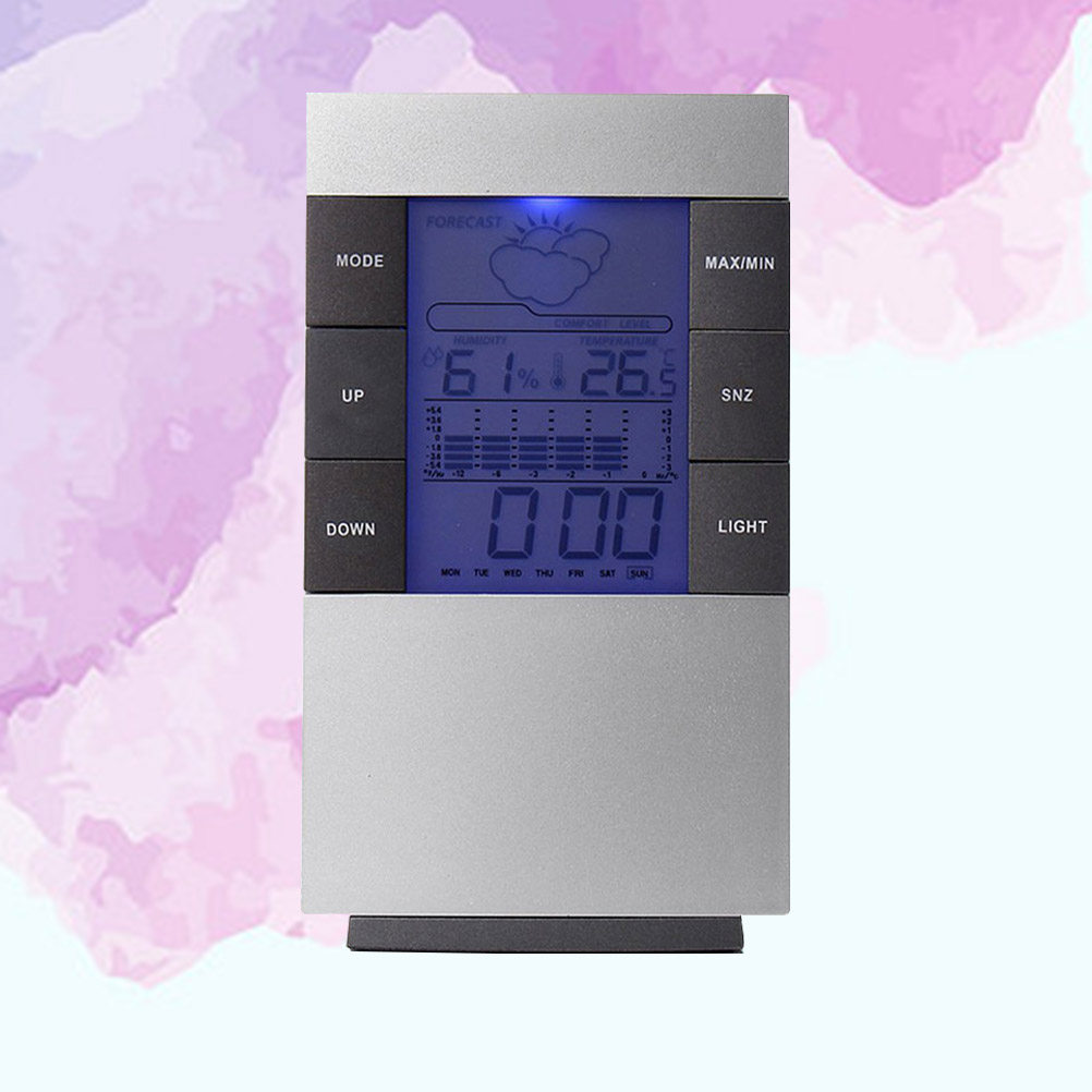 Thermometer Digital - 1 stuks LCD digitale wekker met